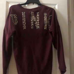 long sleeve pink shirt